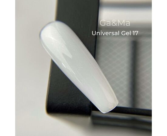 GaMa Universal gel 17, гель без опилу, рідкий, з шимером, 30 ml #2