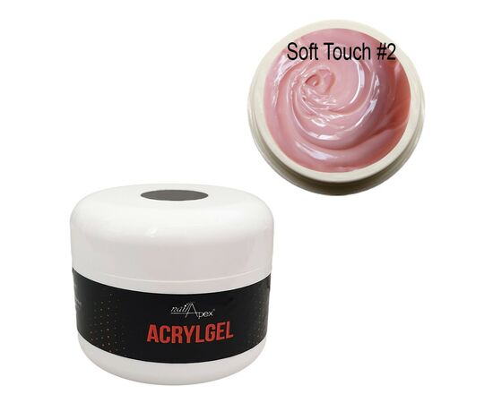 NAILAPEX Acrygel Soft Touch #2, 30 g, Акригель, рожевий беж #1