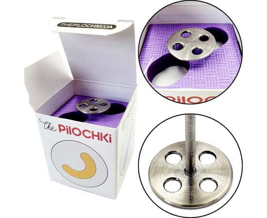 The Pilochki Диск для педикюру СМАРТ (Доміно) з отворами, Ø 21 mm #1