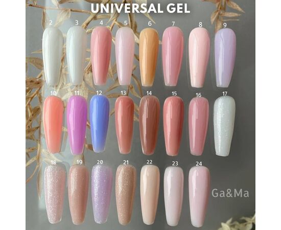 GA&MA. Universal gel 24, гель без опилу, рідкий, 30 ml #5