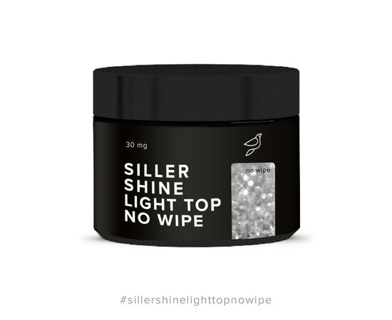 SILLER Top Shine Light No Wipe, 30 ml, Топ світловідбиваючий #1