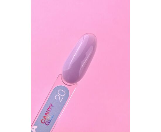 LUNA Candy Builder Gel #20 Light lilac, 15 ml, гель моделюючий, світло-бузковий #2