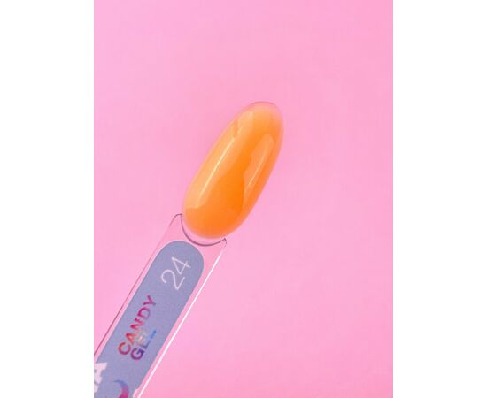 LUNA Candy Builder Gel #24 Bright orange, 15 ml, гель моделюючий, яскраво-помаранчевий #2