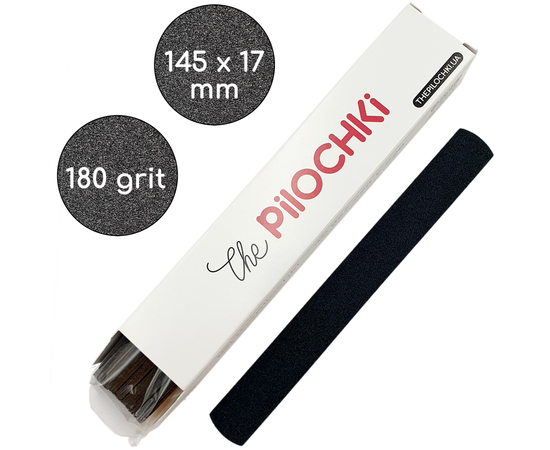 The Pilochki Набір 100 шт, Змінні файли 180 грит для основи РІВНОЇ 145 mm (на м'якому прошарку 1 mm) #1