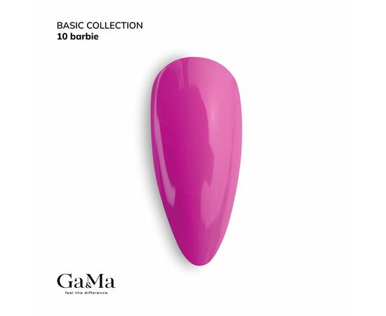 GaMa Gel polish #10 BARBIE, 10 ml, гель-лак #1