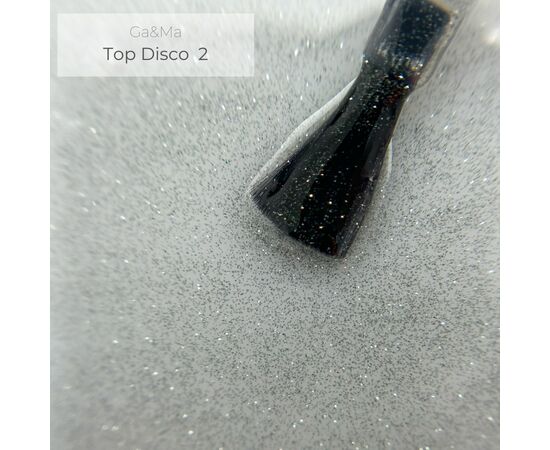 GaMa DISCO SHINE TOP #002, 15 ml, Топ світловідбиваючий, срібло #2