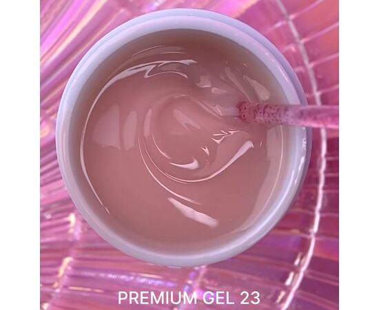 LUNA Premium Builder Gel #23 Light nude, 15 ml, моделюючий гель, світлий нюд #3
