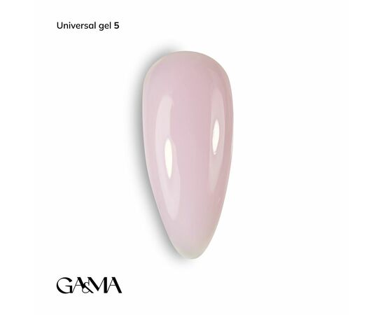 GaMa Universal gel #5, Pale Pink, гель без опилу, рідкий, 15 ml #1