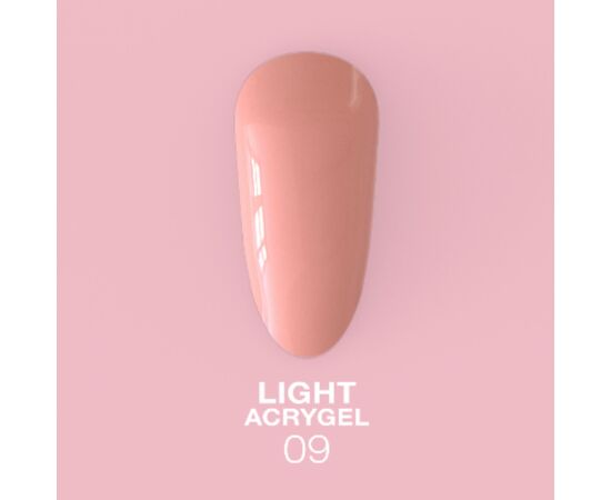 LUNA Light Acrygel #9 Nude, 30 ml, рідкий гель, нюд #1
