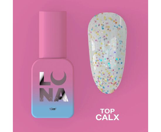 LUNA Calx Top, топ з різнокольоровими блискучими часточками, 13 ml #1