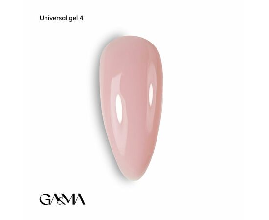 GaMa Universal gel #4, Light Nude, гель без опилу, рідкий, 15 ml #1
