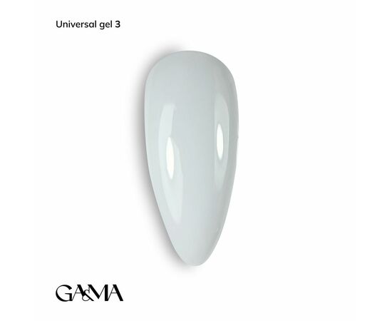 GaMa Universal gel #3, Milky, гель без опилу, молочний напівпрозорий, рідкий, 15 ml #1