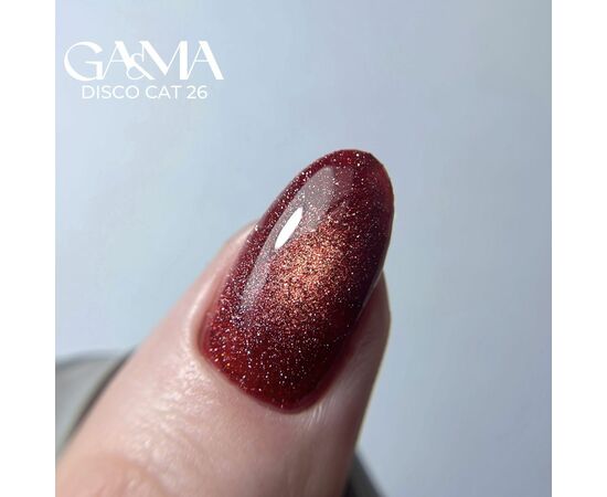 GaMa Gel polish Disco cat #26, гель-лак світловідбиваючий «Котяче око», 10 ml #2