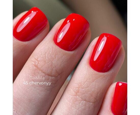 GaMa Gel polish #45 CLASSIC RED, гель-лак, червоний, 10 ml #3