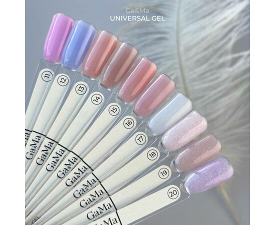GaMa Universal gel #18, Shimmer, гель без опилу, рідкий, з шимером, 15 ml #3