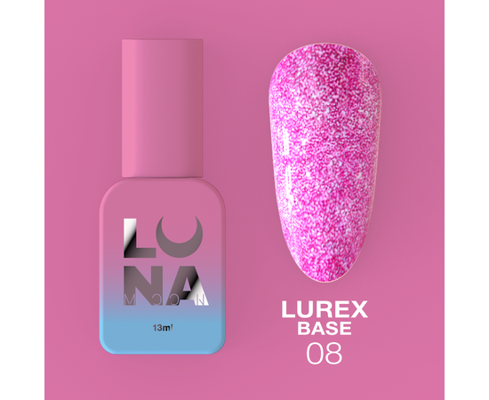 LUNA Lurex Base #08, Reflective, світловідбиваюча база, 13 ml #1