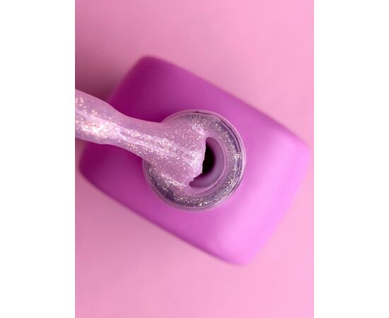 LUNA Light Acrygel #53 Pink mauve with shimmer, 13 ml, рідкий гель для укріплення, рожево-ліловий з шимером #4