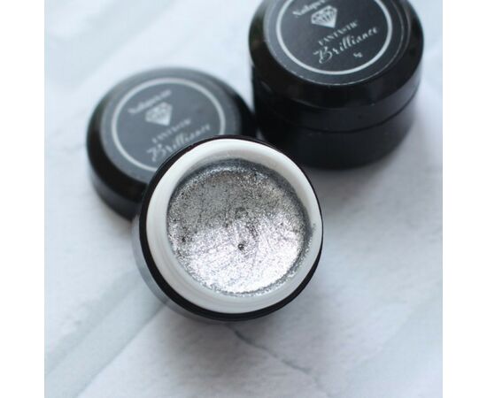NAILAPEX Fantastic Brilliance Silver, 5 g, Гель-фарба Діамант, срібло #2