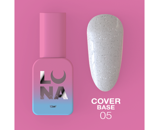 LUNA Cover BASE #5, WHITE with SHIMMER, 13 ml #1