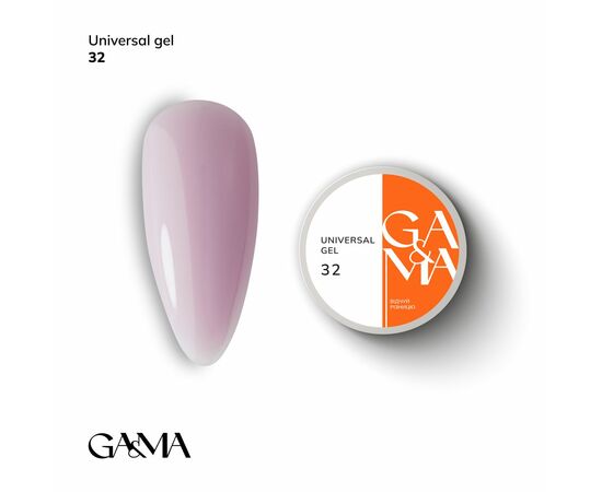 GaMa Universal gel 32, гель без опилу, рідкий, 15 ml #1