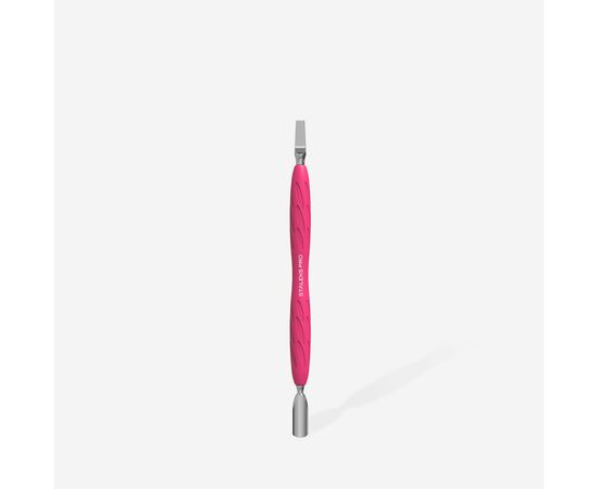 STALEKS Spatula Лопатка з силіконовою ручкою «Gummy» UNIQ 10 TYPE 5 (пушер округлий вузький + лопать широка пряма) #2