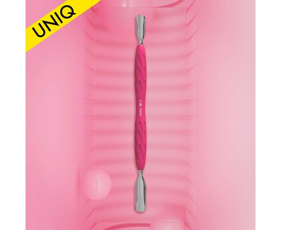 STALEKS Spatula Лопатка з силіконовою ручкою «Gummy» UNIQ 10 TYPE 1 (пушер округлий широкий + пушер округлий вузький) #5