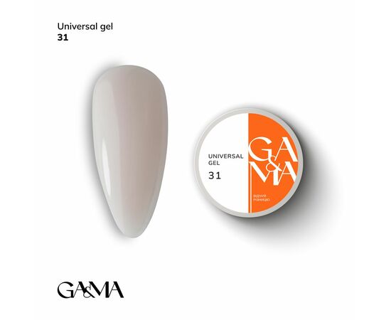 GaMa Universal gel 31, гель без опилу, рідкий, 15 ml #1