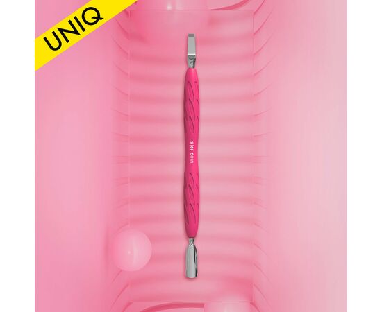 STALEKS Spatula Лопатка з силіконовою ручкою «Gummy» UNIQ 10 TYPE 5 (пушер округлий вузький + лопать широка пряма) #5