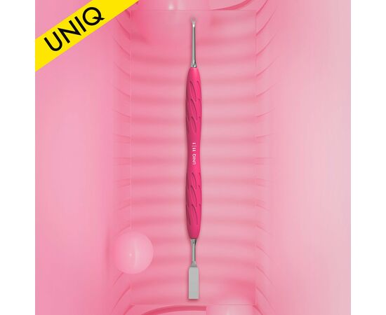 STALEKS Spatula Лопатка з силіконовою ручкою «Gummy» UNIQ 11 TYPE 1 (пушер плоский прямий + кільце) #5