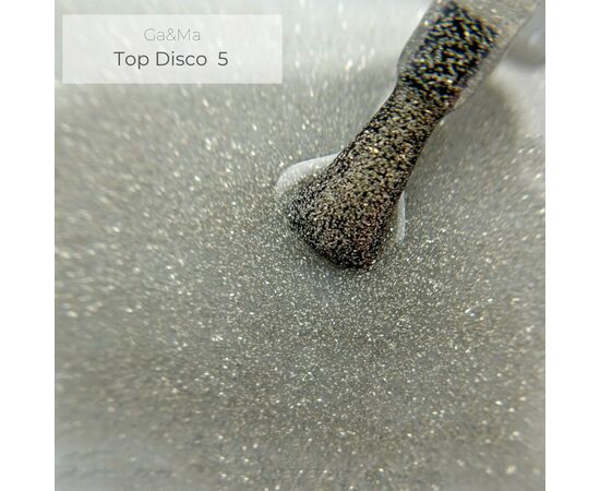 УЦІНКА / GaMa DISCO SHINE TOP #005, Топ світловідбиваючий, срібло, 15 ml #3