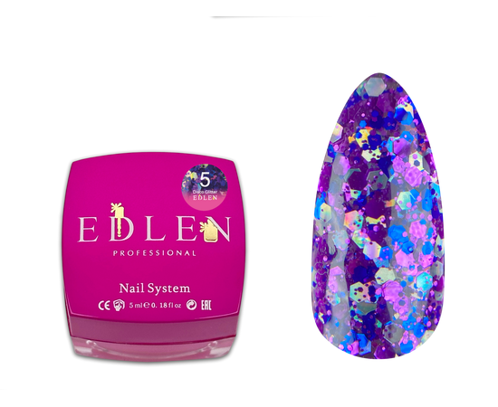 EDLEN Disco Glitter №05, 5 ml #1
