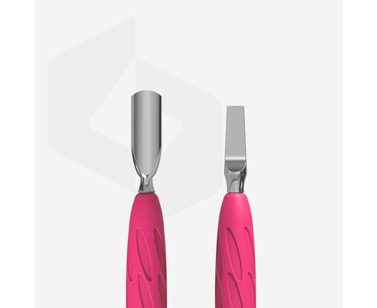 STALEKS Spatula Лопатка з силіконовою ручкою «Gummy» UNIQ 10 TYPE 5 (пушер округлий вузький + лопать широка пряма) #3