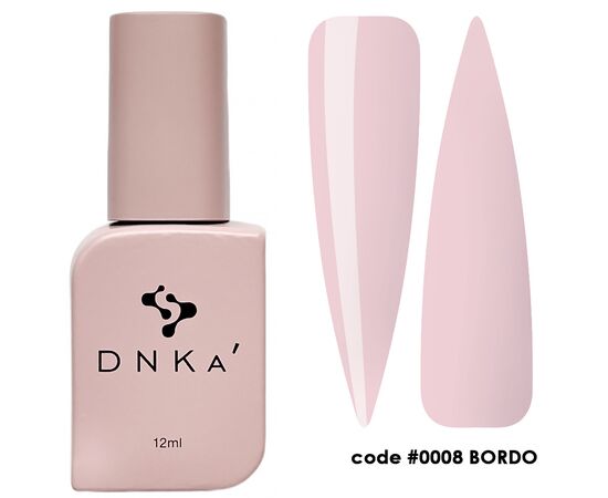 DNKa’ Cover Top, #0008 Bordo, 12 ml, кольоровий топ без липкого шару #1