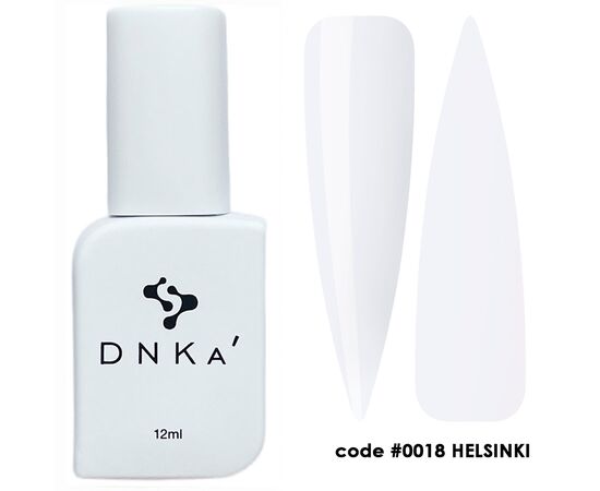 DNKa’ Cover Top, #0018 Helsinki, 12 ml, сніжно-білий топ без липкого шару #1