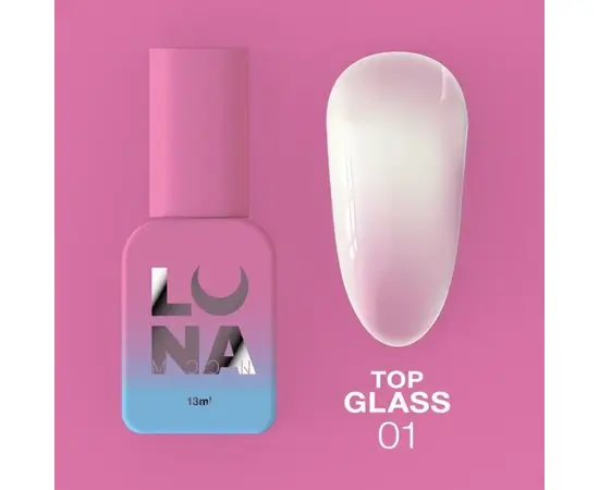 LUNA Glass Top #1, Топ кольоровий глянцевий, 13 ml #1