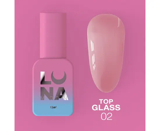 LUNA Glass Top #2, Топ кольоровий глянцевий, 13 ml #1