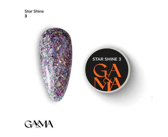 GaMa Star Shine #003, 5 g, Гель-лак для дизайну #1