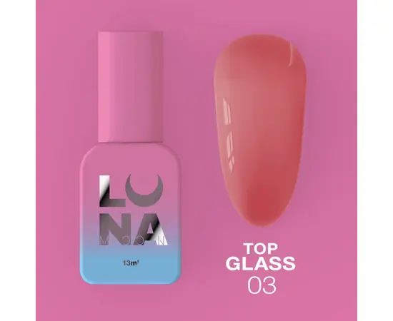 LUNA Glass Top #3, Топ кольоровий глянцевий, 13 ml #1