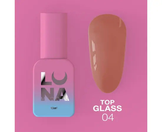 LUNA Glass Top #4, Топ кольоровий глянцевий, 13 ml #1