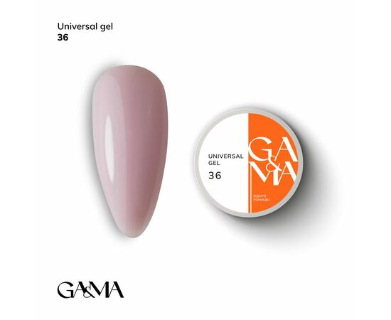 GaMa Universal gel 36, гель без опилу, рідкий, 15 ml #1