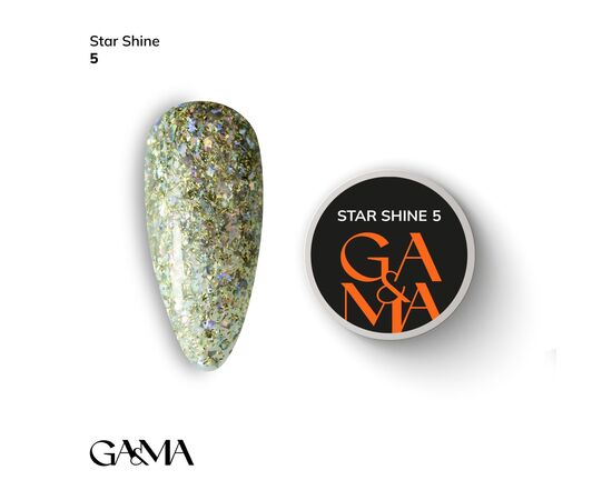 GaMa Star Shine #005, 5 g, Гель-лак для дизайну #1