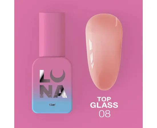 LUNA Glass Top #8, Топ кольоровий глянцевий, 13 ml #1