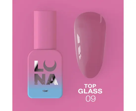 LUNA Glass Top #9, Топ кольоровий глянцевий, 13 ml #1