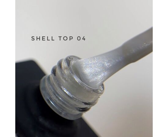 NOTN. Shell Top #04, 10 ml, перлинний топ зі срібною втиркою #3