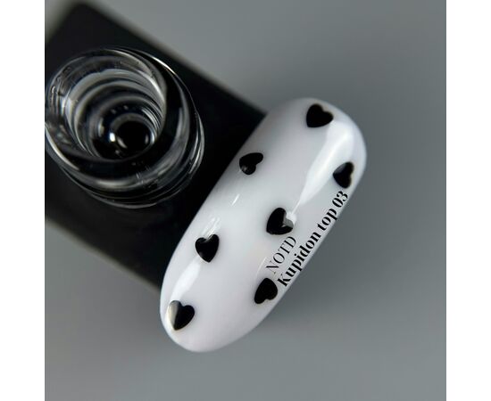 NOTD Top Kupidon №03 (чорні серця), 10 ml #2