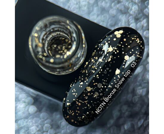 NOTN Top SNOW Bronze, топ з бронзовими шестигранниками, 10 ml #2