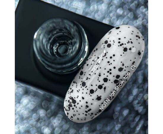 NOTN Top SNOW Jon №01, топ з чорними шестигранниками, 10 ml #2
