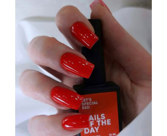 NOTD. "Let's Special" Gel Polish, Red, 10 ml, червоний гель-лак #3