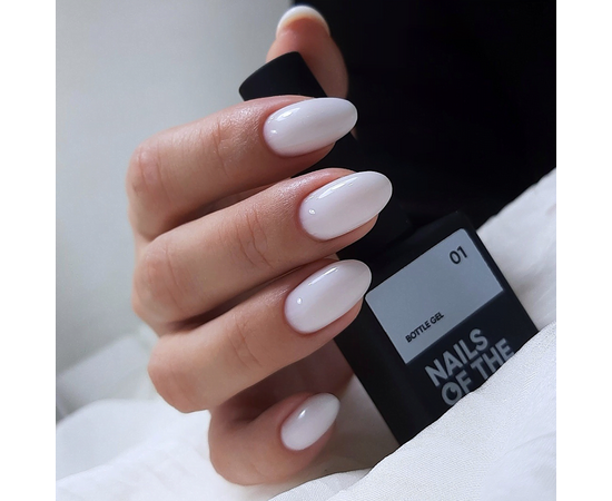 NOTD. Bottle Gel #1, White, 10 ml, рідкий надміцний гель, білий #4