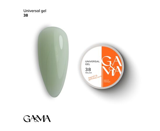 GaMa, Universal gel #38 "Relax", 15 ml, гель без опилу #1